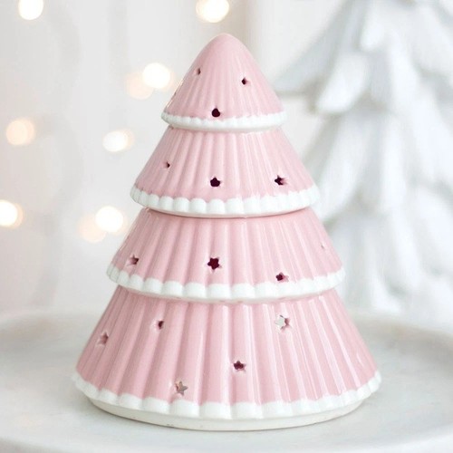 Pink christmas tree oil - christmas,