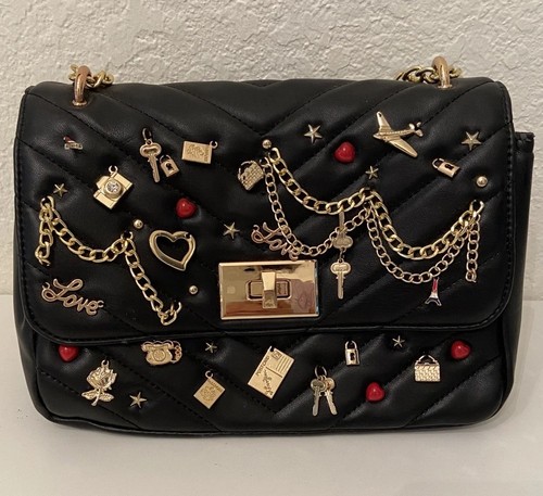 Aldo charm bag black - aldo,