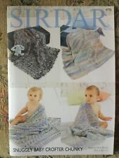 Sirdar Chunky knitting pattern 4776 - Blankets in Snuggly Baby Crofter Chunky