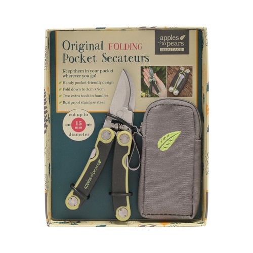 Folding pocket secateurs - folding,
