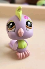 Hasbro Littlest Pet Shop Cockatoo Bird Purple Green,