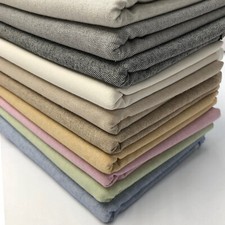 Plain Cotton Rich Linen Fabric