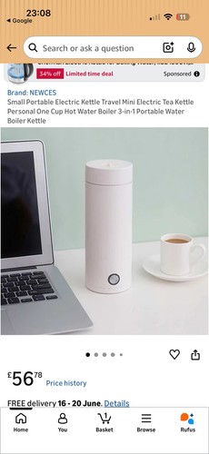400ml electric travel - 400ml, kettle