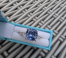 QVC Diamonique Ring Rhodium