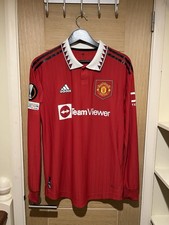 Cristiano Ronaldo Authentic Long Sleeve Manchester United Europa League Shirt 