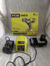 Ryobi R18IW3-120S One+ Cordless 3 Speed 18V Impact Wrench Starter Kit - Hyper...