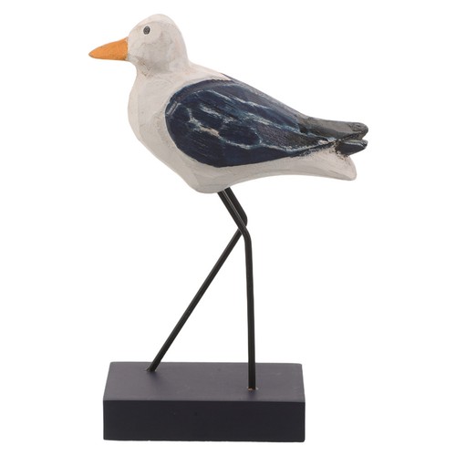 Wooden seagull ornament - wooden,