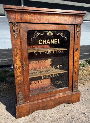 Antique display pier cabinet - antique,