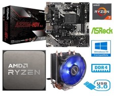 AMD RYZEN 7 2700X BUNDLE - 8 CORE -  ASROCK A320M-HDV MOTHERBOARD