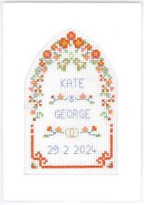 Cross stitch Wedding Greetings