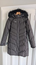 Icepeak Women’s Brown Parka Jacket With Hood Size 10 Good Condition