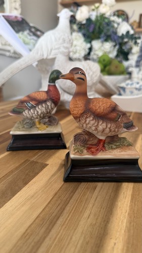 Pair vintage bisque porcelain - pair,