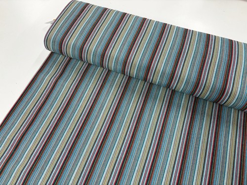 Teal stripe fabric mexican - stripe,