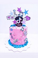 Tik Tok Cake Toppers Name and