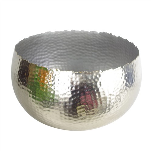 Planter leaf large metal bowl - large,