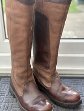 Dubarry Clare Size 6 39 Gore Tex Brown Leather Boots
