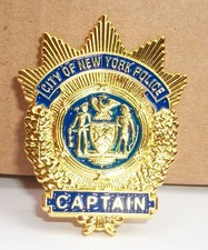 NYPD Police Captain Mini Badge