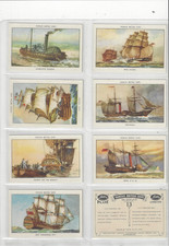 TWO complete sets 25 Amalgamated Tobacco cigarette cards  Famous British Ships