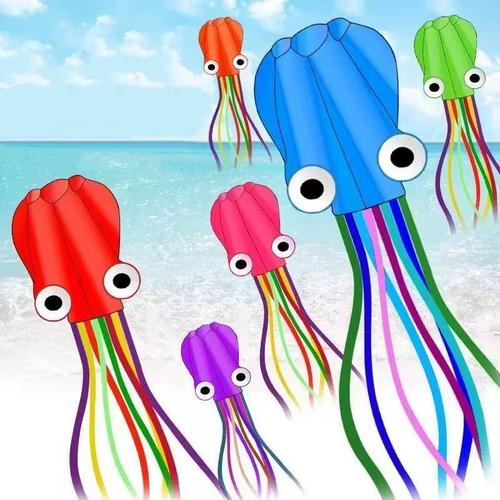 Soft octopus kite - soft, windsock