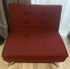 Argos Home Duo Fabric 2 Seater Clic Clac Sofa Bed - Red