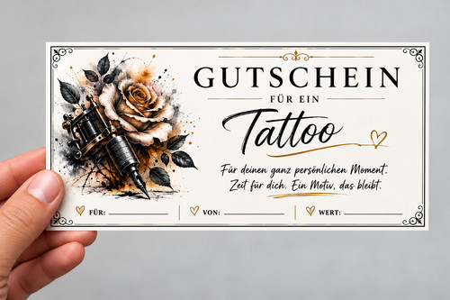 Voucher digital for tattoo - for,