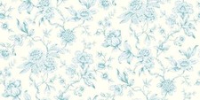 Teal * Toile de Jouy *