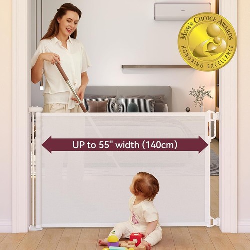 Retractable pet dog gate - retractable,