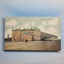 Fleetwood Postcard C1910 Real Photo Lancashire Victorian Railway Station