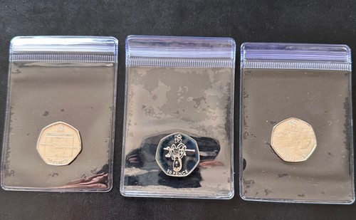 One scarce silver 50p - x,