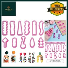 Hot Pink Polymer Clay Earring