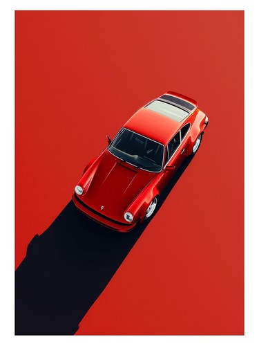 Red sports car pop art - sports,