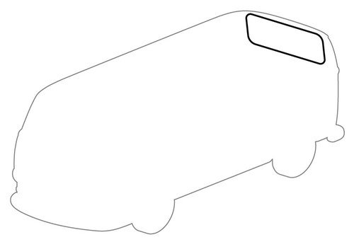 Rear window seal plain - seal, t2