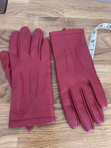 Ladies red leather winter - leather,