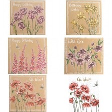 Wrendale flower birthday card - wrendale,