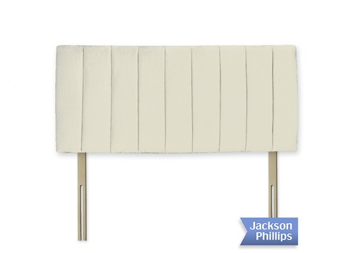 Headboard cream plush velvet - headboard:,