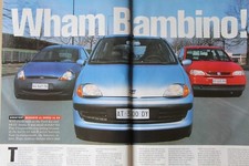 Original 1998 AUTOCAR extracted Group Test SEAT AROSA v FORD KA & FIAT SEICENTO