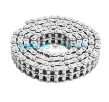 10B-2 Dunlop Stainless Steel Duplex Drive Roller Chain 5/8 inch Pitch + CL Link