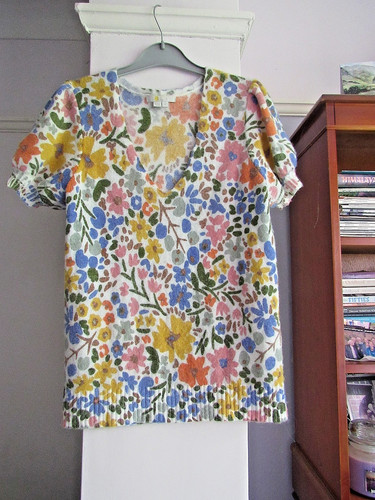 Alpaca blend floral jumper - alpaca,