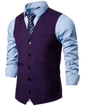 Men's WAISTCOAT For WEDDING WAITERS BAR STAFF Vest Tops Waist Coats Fancy Dress 