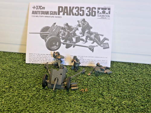 Tamiya german 7cm pak - tamiya, 3.7cm