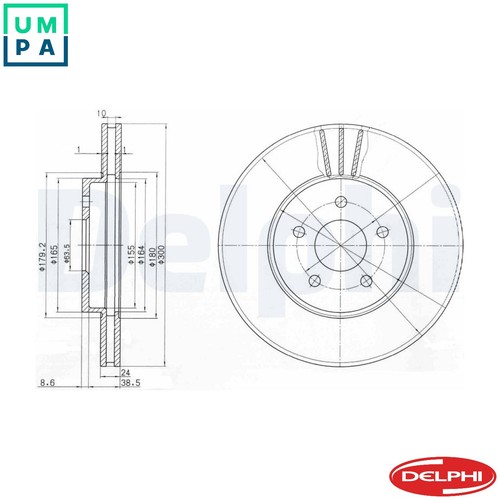 Brake disc bg3537c for - brake,