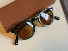 Oliver Peoples Gregory Peck Dark Teal With Cognac Lenses OV5127S 47mm New