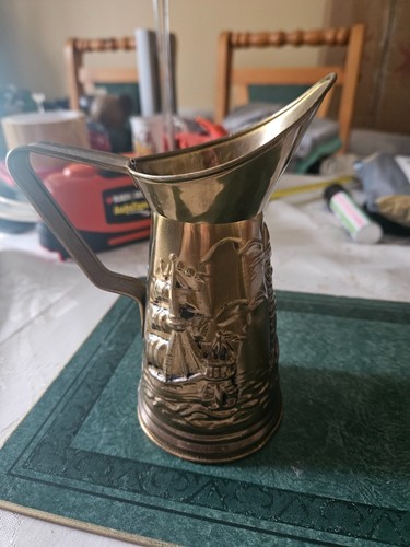Small peerage brass pitcher - small,