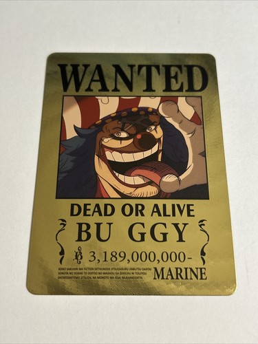 One piece wanted poster gold - wanted,