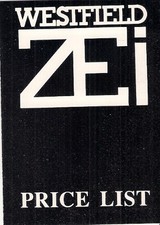 Westfield ZEi 1800 Zeta Prices & Options 1992-93 UK Market Foldout Brochure