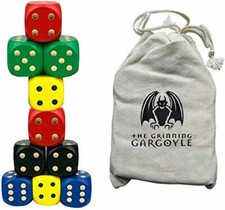 Wooden Extra Large Dice x10 -