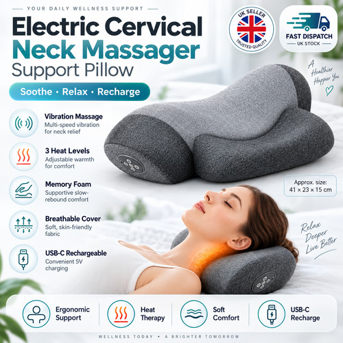 Heated neck massager - in,
