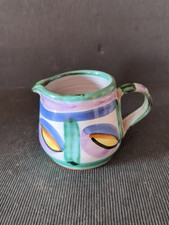 SMALL VINTAGE * TINTAGEL POTTERY COLOURFUL GLAZED POTTERY JUG MADE IN CORNWALL