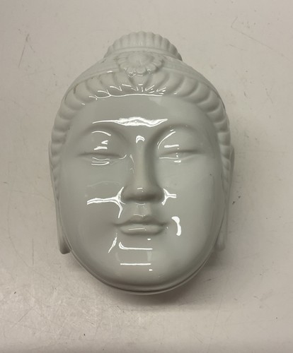 Vintage white porcelain buddha - vintage,