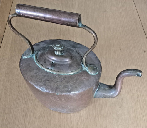 Victorian planished copper - planished,